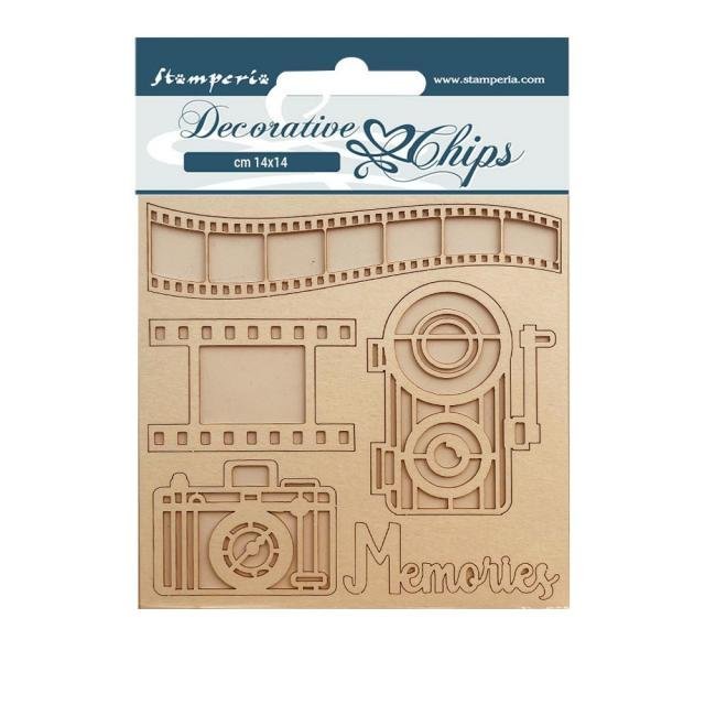 Stamperia -  Decorative Chips - MEMORIES
