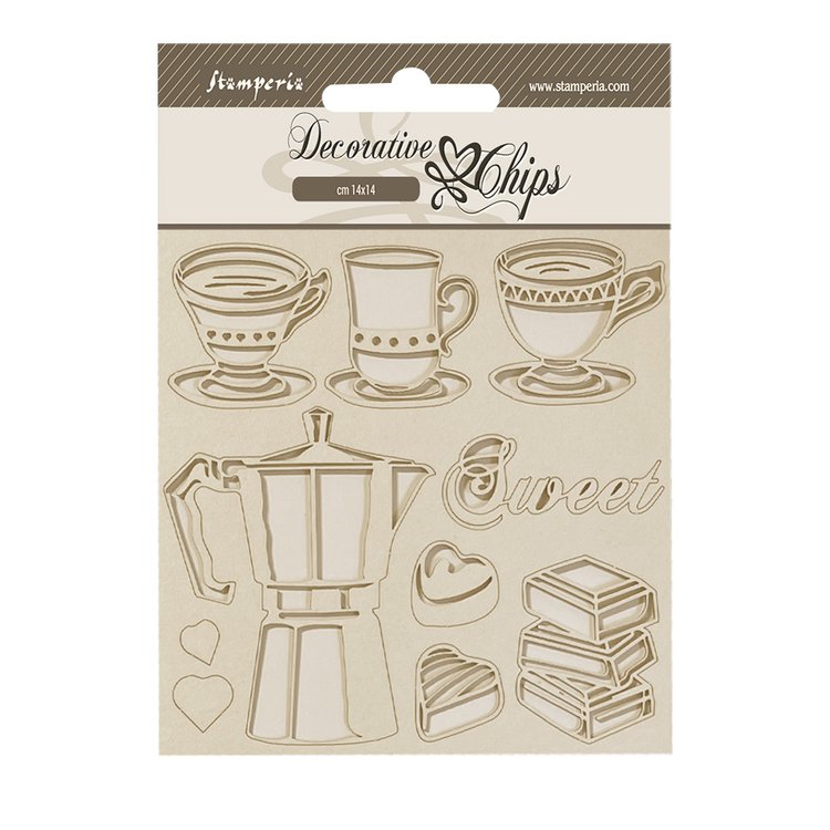 Stamperia - Decorative Chips - Coffee and Chocolate