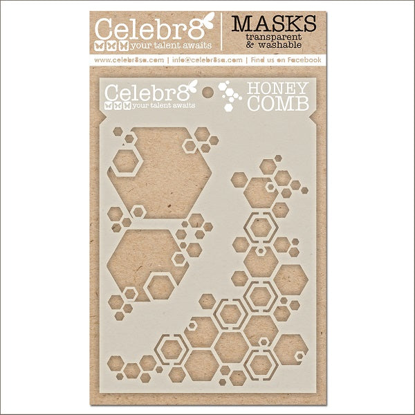 Celebr8  Stencils Just Be you Honeycomb