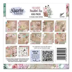 3 Quarter Designs -  Share Positivi-Tea 6 x6  Pack