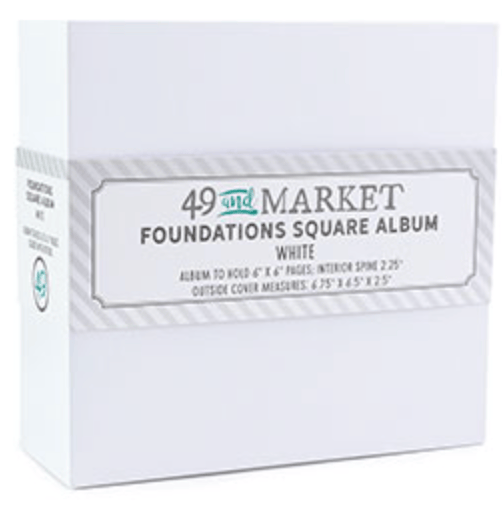 49 and Market Foundations Square Album - white