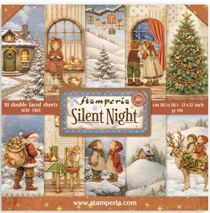 Stamperia Silent Night 12x12 Paper Pack