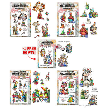 AALL & Create Auteur De Meur Christmas Stamp Bundle