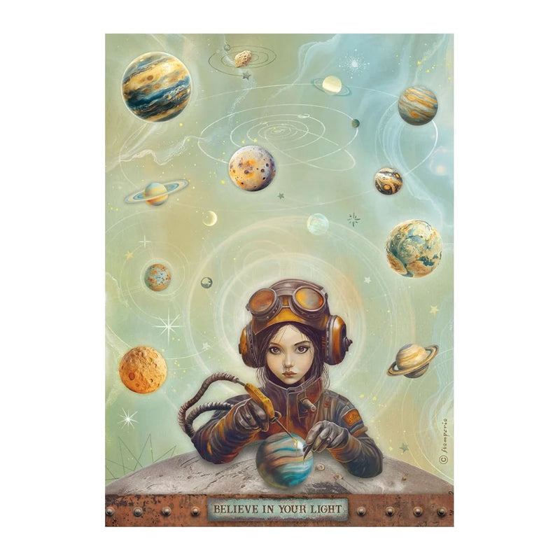 Stamperia - A New Beginings - Rice Paper- Believe in your light