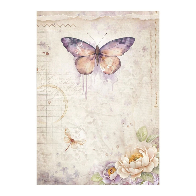 Stamperia - Rice Papers   - Quiet Days - Butterfly