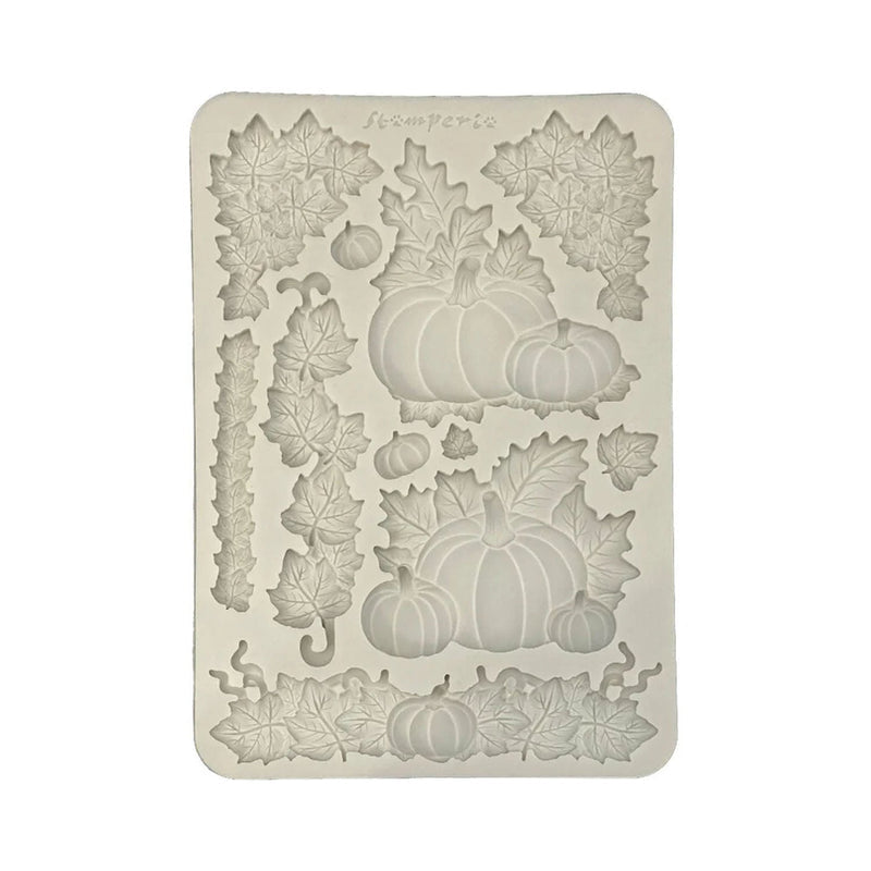 Stamperia -Silicone Mould   - Whispering Wood - Pumpkins