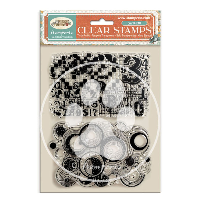 Stamperia Acrylic Stamps - Furry Friends 2 Patterns