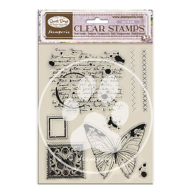 Stamperia - Clear Stamps    - Quiet Days - Butterfly