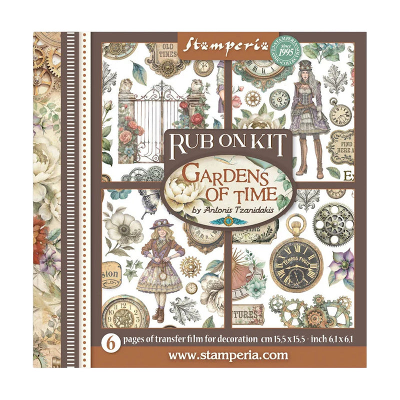 Stamperia -Rub Ons   - Garden of Time Rub on Kit