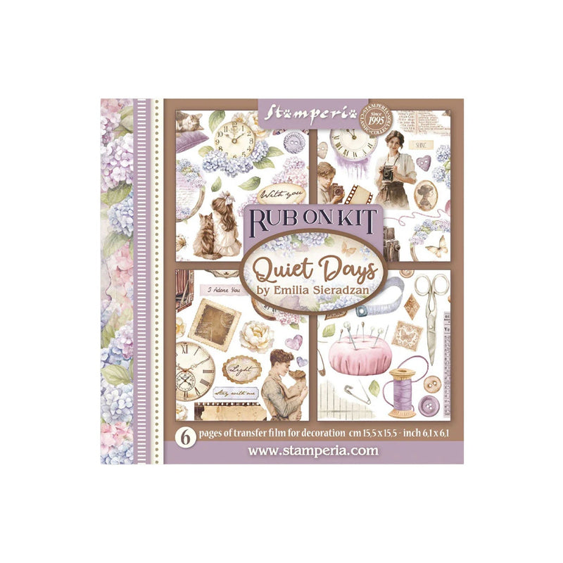 Stamperia -  Rub on Kit - Quiet Days