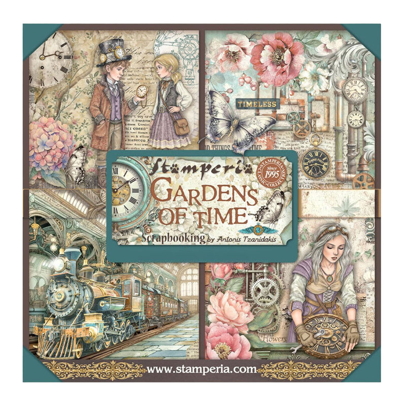 Stamperia -12 x 12  - Maxi Pad - Garden of Time