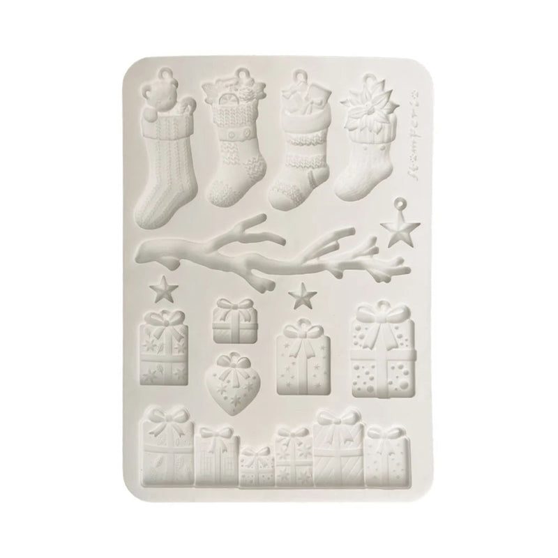 Stamperia Silicone Mould A5 – Christmas Socks and Presents
