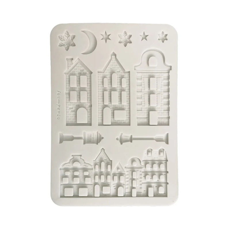 Stamperia Silicone Mould A5 – Christmas Village