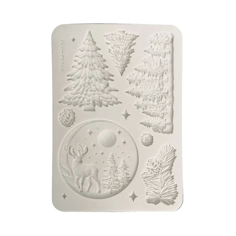 Stamperia - Christmas Trees  - Silcone Mould