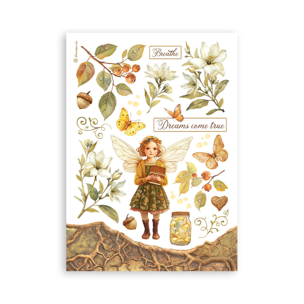Stamperia -Washi Pad   - Whispering Wood  -
