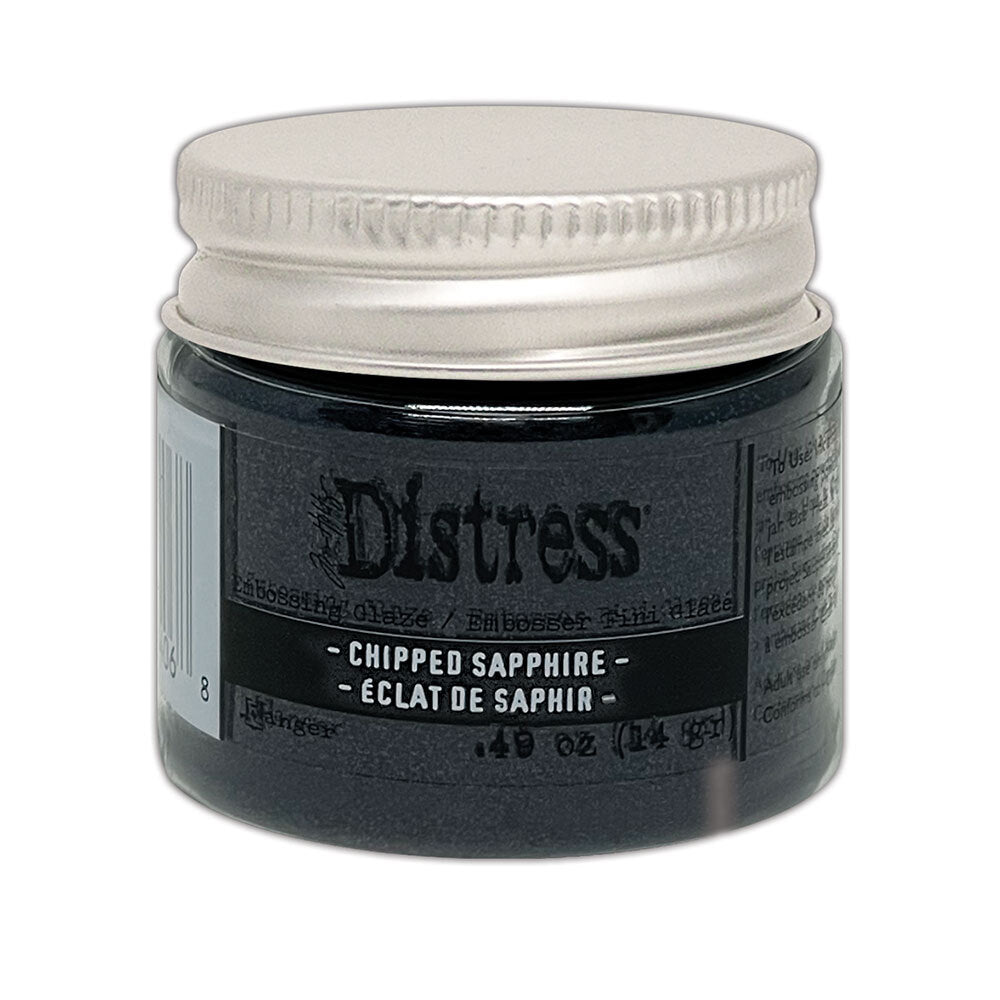 Distress Embossing Glaze -  Chipped Sapphire