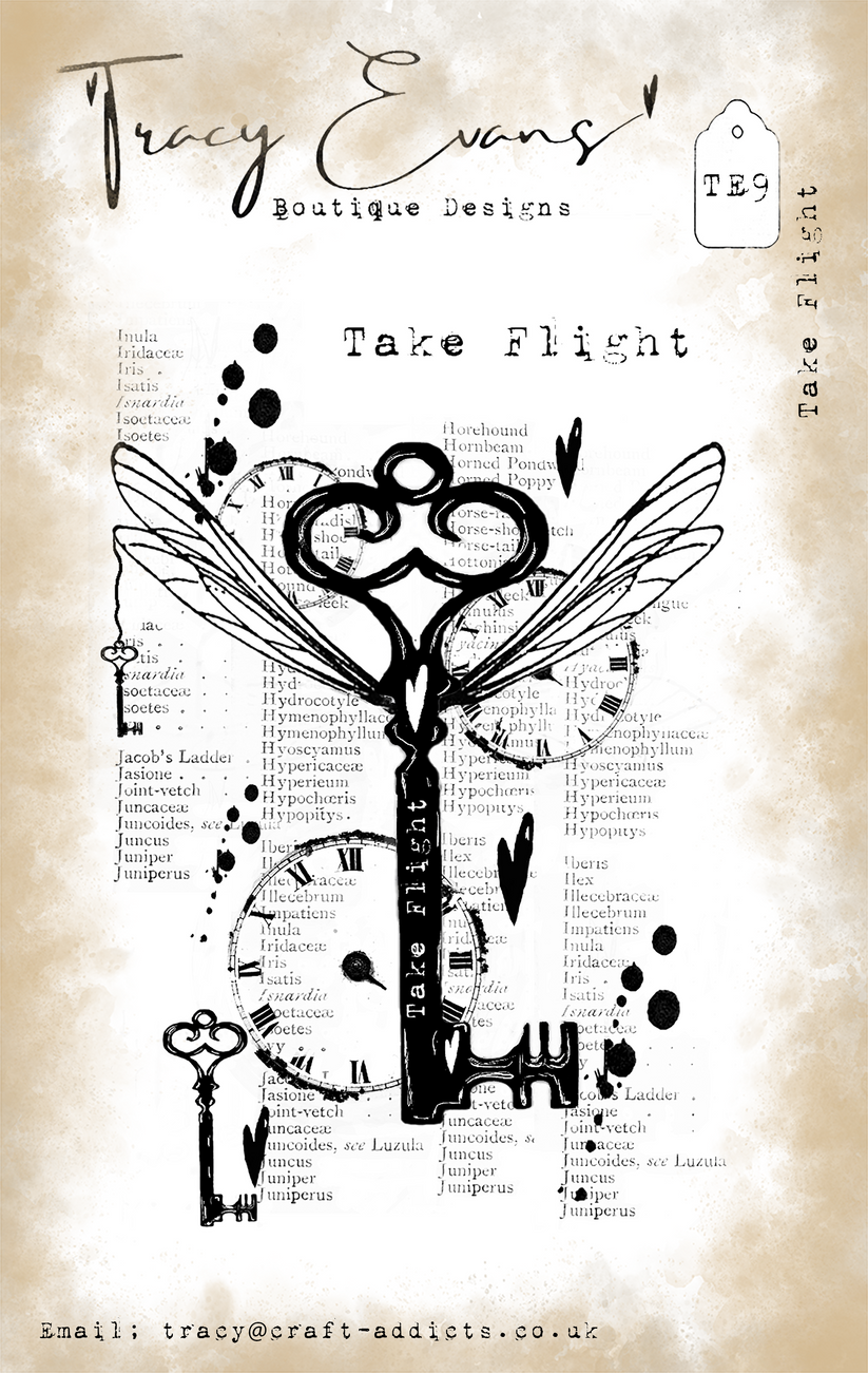 Tracy Evans   TE9-Take flight  -   A7  Stamp