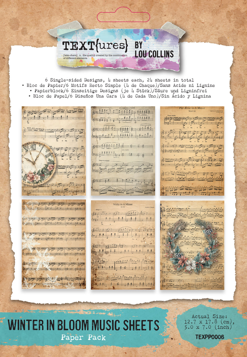 Arden - Text(ures) - Winter in Bloom Music Sheets Paper Pack