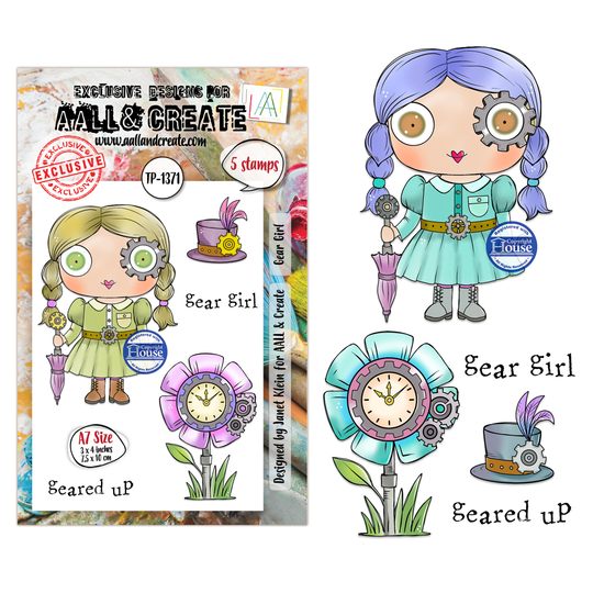 AALL & CREATE- Stamp - Gear Girl