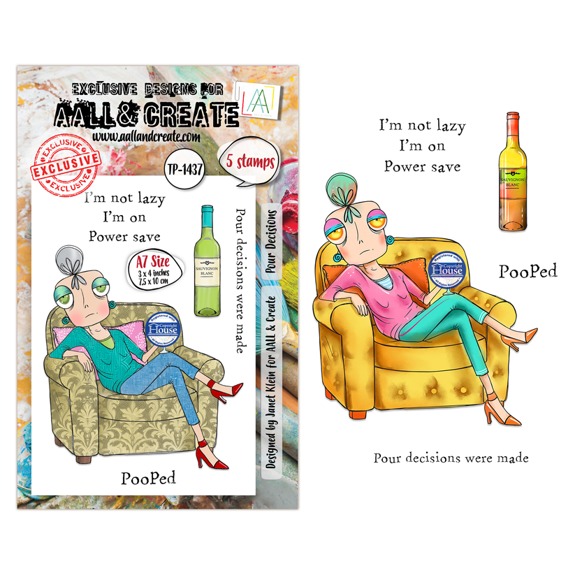 AALL & Create TP-1437 Pour Decisions Clear Stamp Set