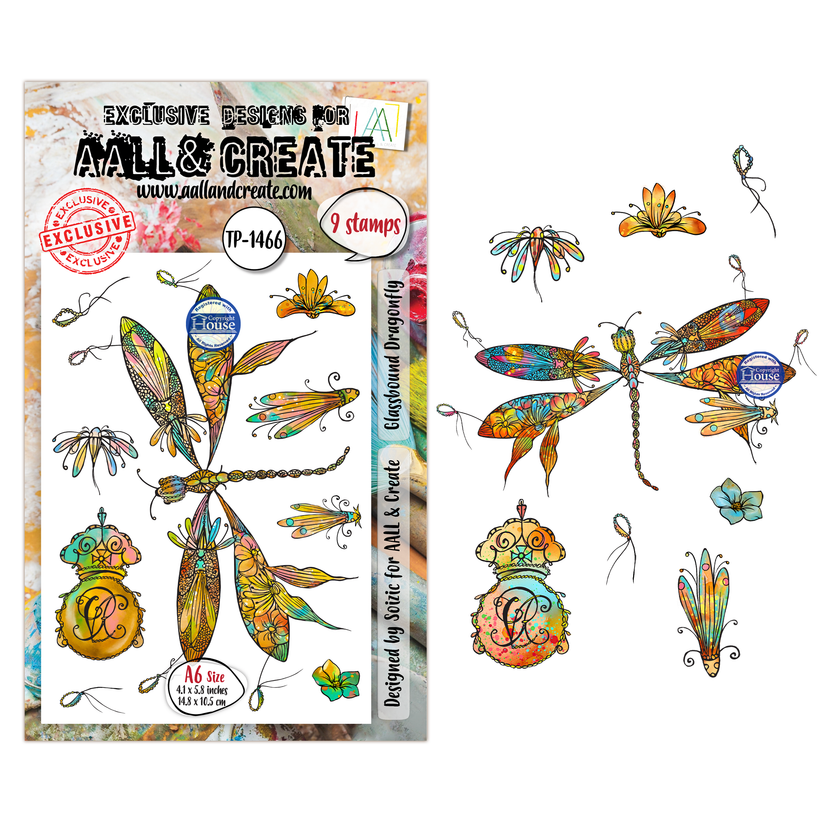 AALL & CREATE - STAMP - Glassbound Dragonfly