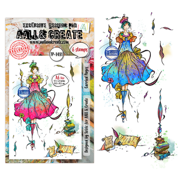 AALL & Create TP-1481 Carried Pages Clear Stamp Set