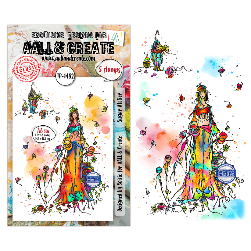 AALL & Create TP-1482 Sugar Atelier Clear Stamp Set