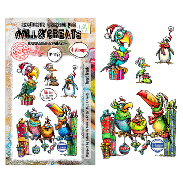 AALL & Create TP-1495 Inset Perch A6 Stamp Set