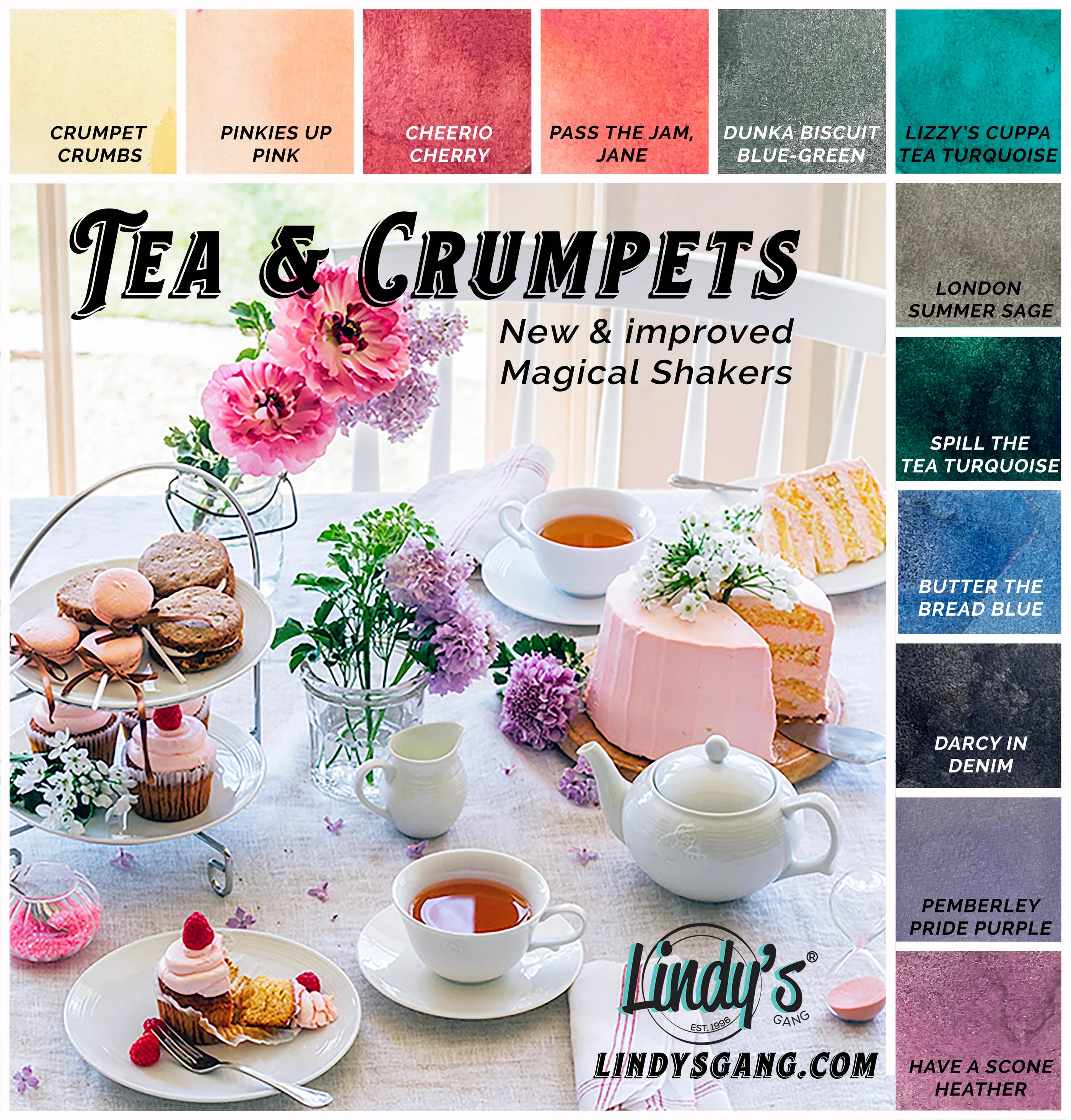 LINDY'S GANG TEA & CRUMPETS MAGICAL SHAKERS 12PACK