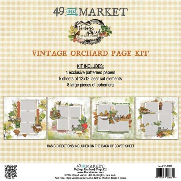 49 and Market  Vintage Orchard  Page kit