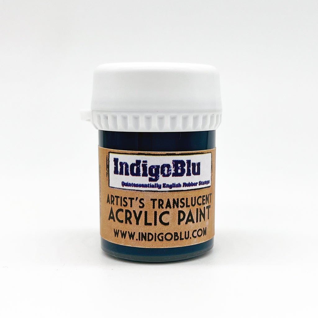 Indigo Blu Artists - Translucent Acrylic Paint - Viridian Blue