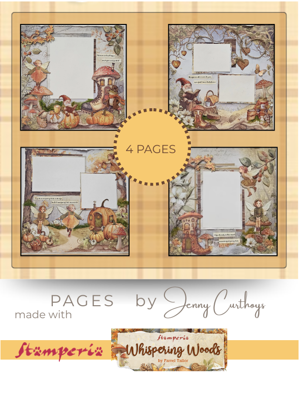Stamperia -Whispering woods 4 page kit