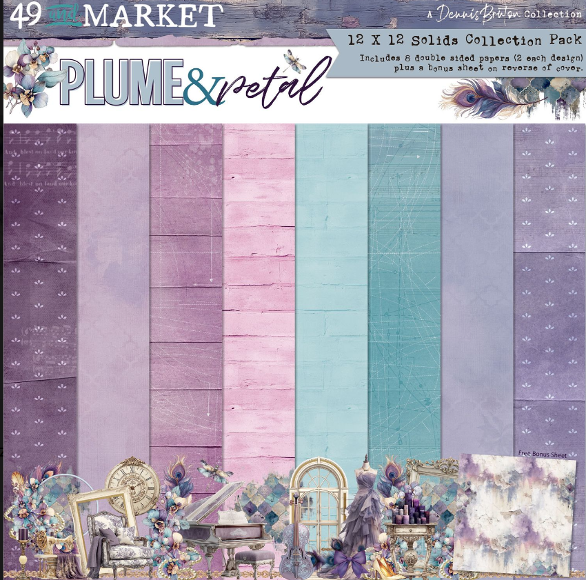 49 And Market Solids Pack 12"X12" Plume & Petal