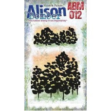 PaperArtsy Alison Bomber Mini Stamp 012 - Leafy Woodland