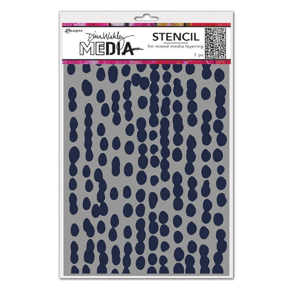 Dina Wakley Media - Stencil - Mushy Dots