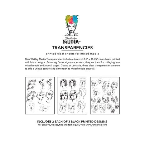 Dina Wakley Transparencies Tinies Set 2