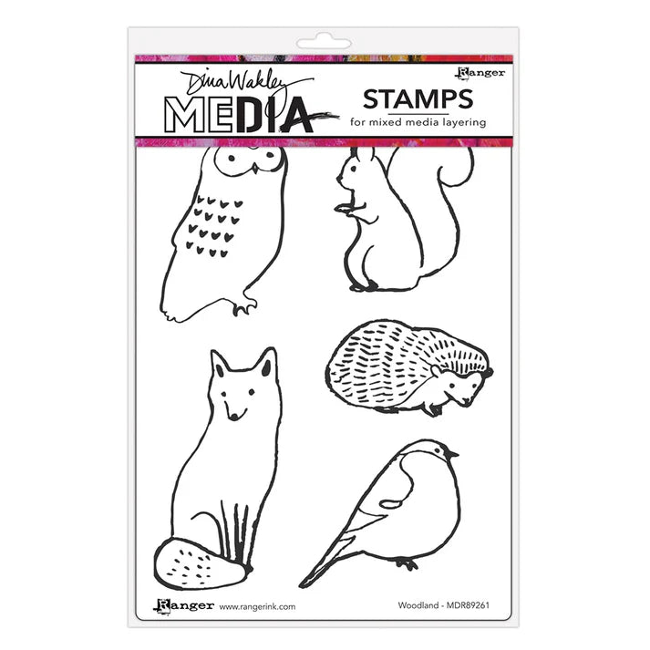 Dina Wakley - Stamps   -  Woodland stamp