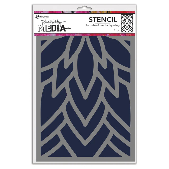 Dina Wakley - Stencil - Petals