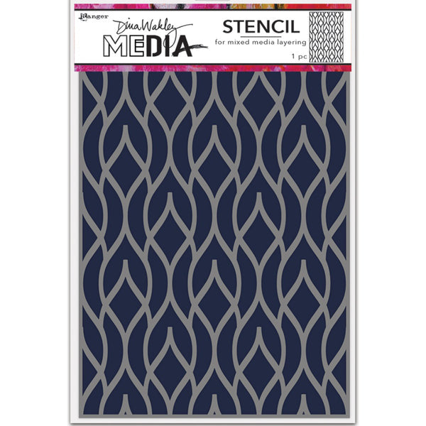 Dina Wakley - Stencil    - Pointy Fence