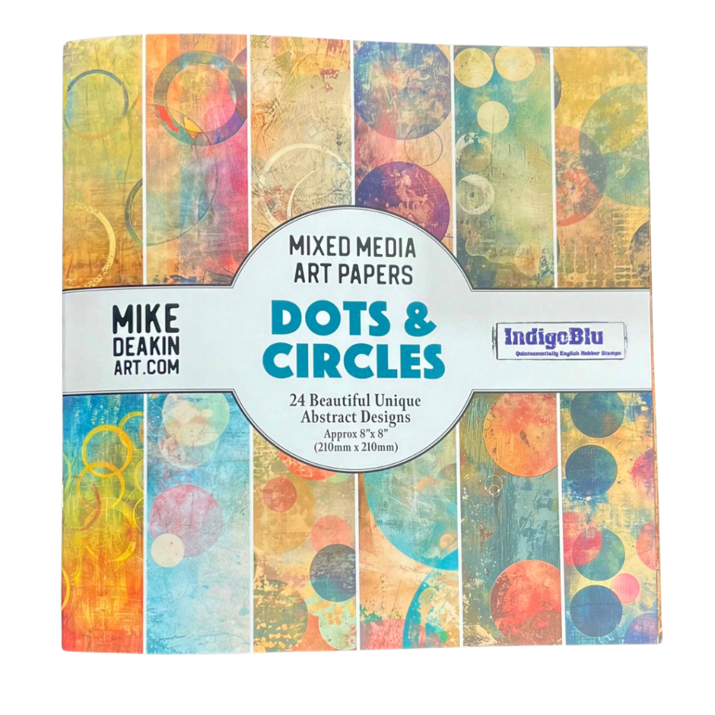 IndigoBlu  Dots and Circles  Collage Paper Book - 8" x 8"