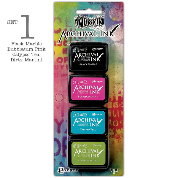 Dylusions Archival Mini Ink Pads - Set 1