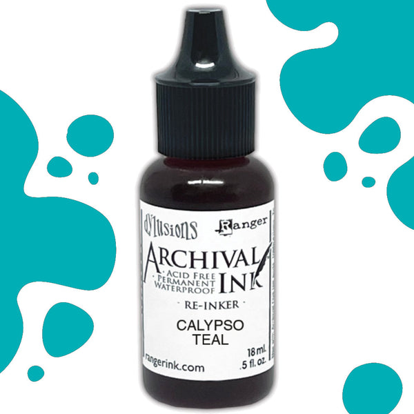 Dylusions - Archival Ink Reinker 18ml Bottle - Calypso Teal