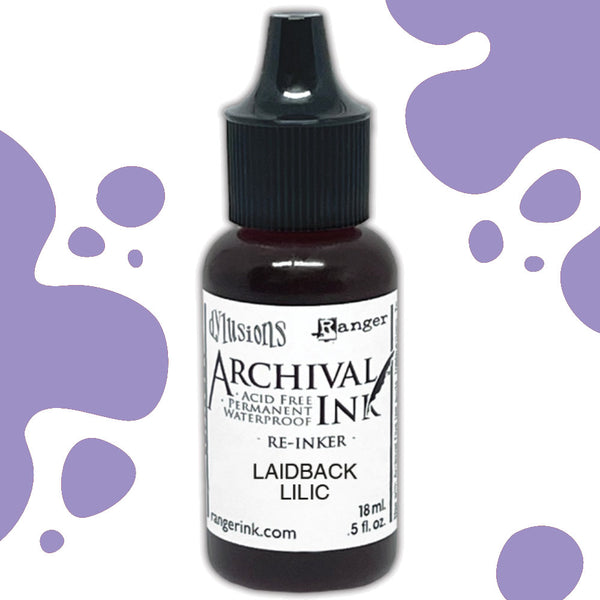 Dylusions - Archival Ink Reinker 18ml Bottle -Laid Back Lilac