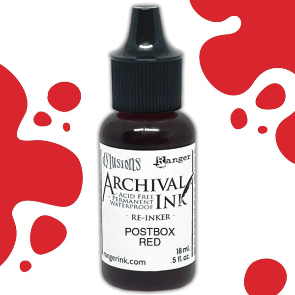 Dylusions - Archival Ink Reinker 18ml Bottle - Post Box Red