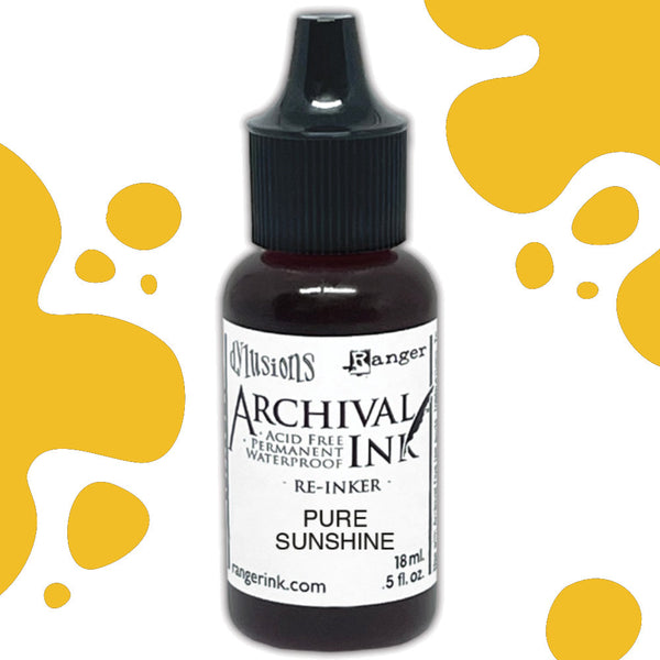 Dylusions - Archival Ink Reinker 18ml Bottle - Pure sunshine