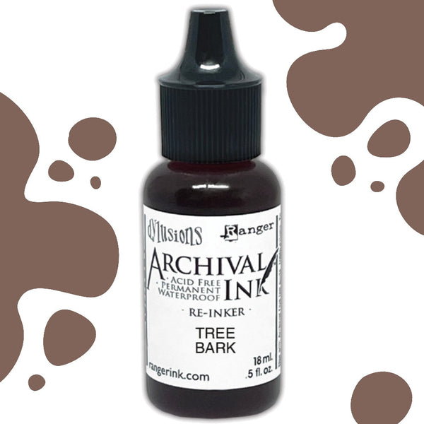 Dylusions - Archival Ink Reinker 18ml Bottle - Tree Bark