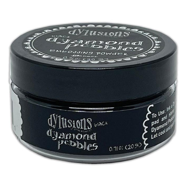 Dylusions Dyamond Pebbles - Fine Embossing Powder in black