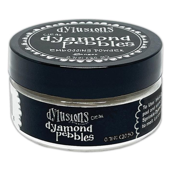 Dylusions Dyamond Pebbles - Fine Embossing Powder in Clear