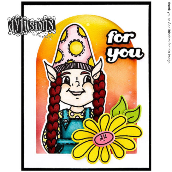 Dylusions by Dyan Reaveley - Cling Stamps - Gnome Sweet Gnome