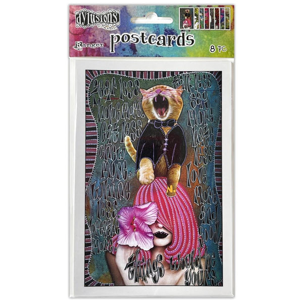 Dylusions by Dyan Reaveley - Post cards 4"x 6" - Set 4